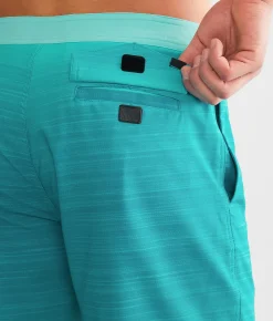 Veece Gradient Magic Print Stretch Boardshort Teal