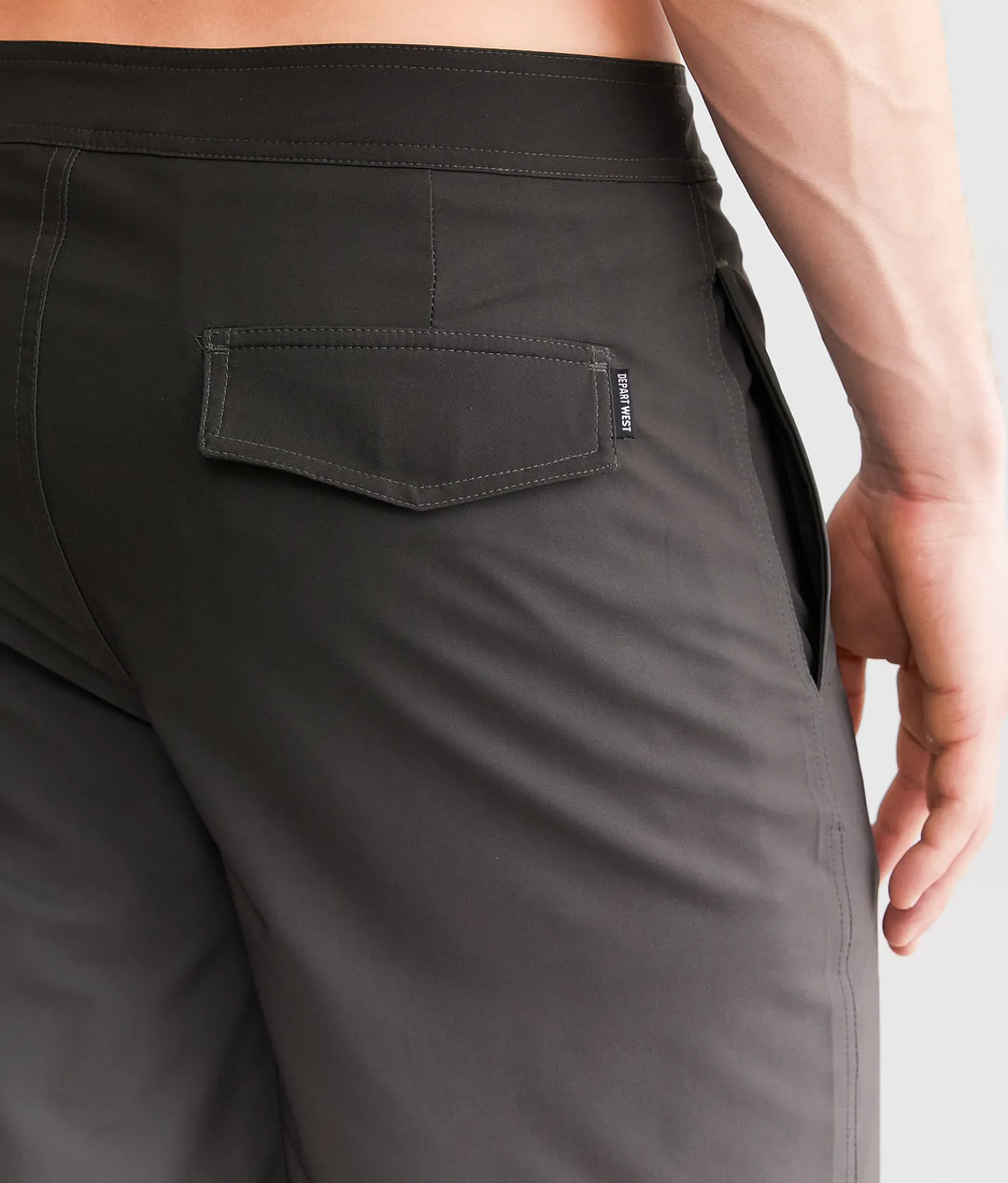 Bottoms|Swimwear | Departwest Gradient Stretch Boardshort Black Grey