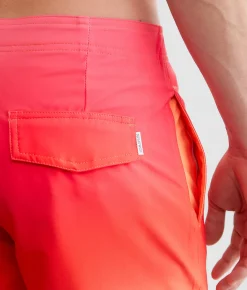 Bottoms|Swimwear | Departwest Gradient Stretch Boardshort Pink Red Orange