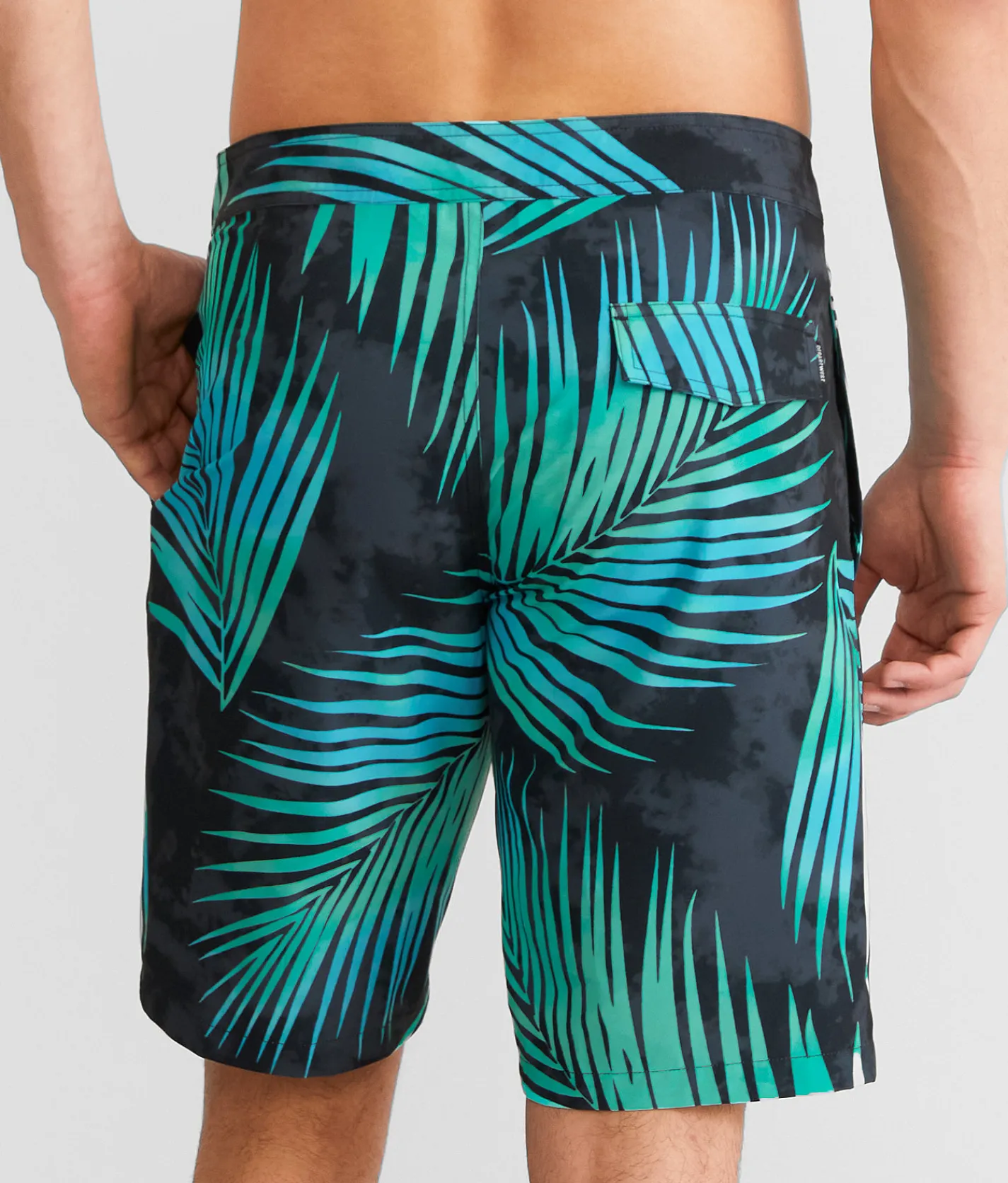 Departwest Gradient Tropical Stretch Boardshort Black New