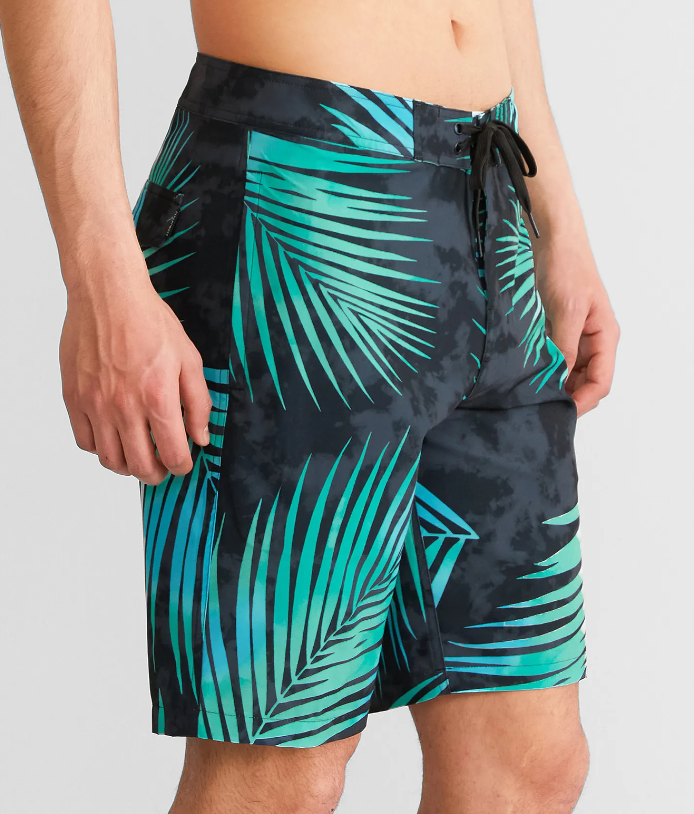 Bottoms | Departwest Gradient Tropical Stretch Boardshort Black