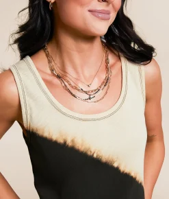 Tops | Gilded Intent Gradient Washed Tank Top Washed Brown