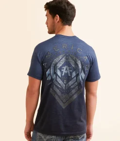Graphic T-Shirts | American Fighter Grandfalls T-Shirt Sailor Blue