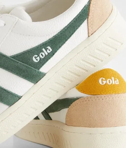 Gola® Grandslam Trident Sneaker White Evergreen Sun New