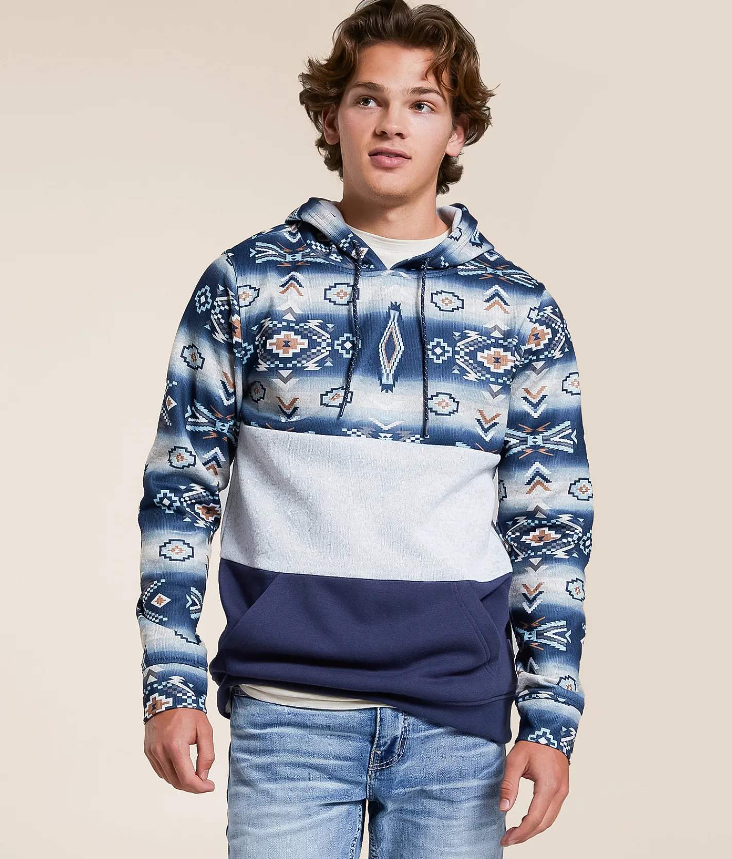 Tops | Departwest Grand Valley Hooded Sweatshirt Navy