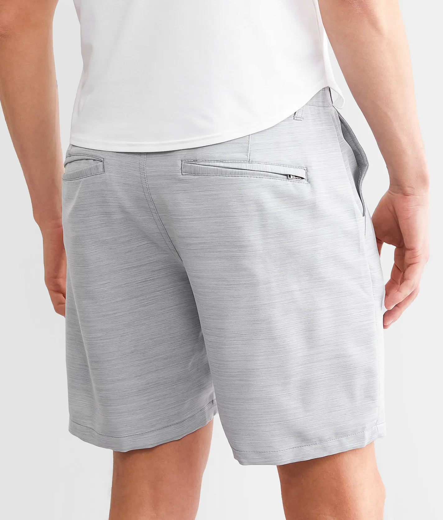 Bottoms|Shorts | BKE Grant Hybrid Stretch Walkshort Light Grey