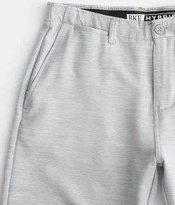 Bottoms|Shorts | BKE Grant Hybrid Stretch Walkshort Light Grey