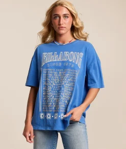 Tops | Billabong Greatest Waves Oversized T-Shirt True Blue
