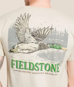 Fieldstone Greenhead Season T-Shirt Moonbeam Clearance