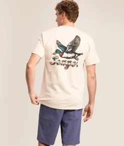 Seager Greenhead T-Shirt Vintage White Discount