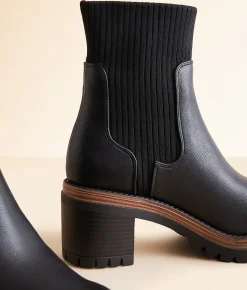 Shoes | Mia Gretta Lug Ankle Boot Black