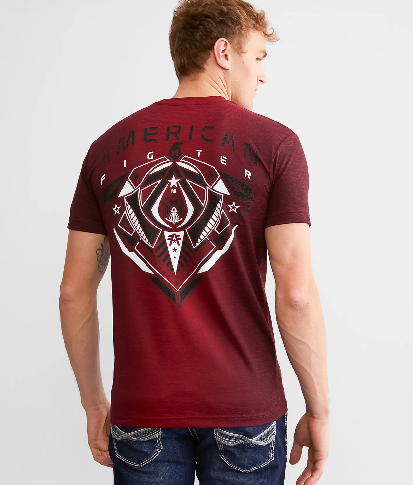 Graphic T-Shirts | American Fighter Griffith T-Shirt Burgundy