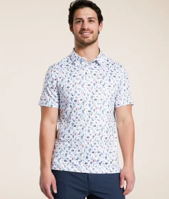 BURLEBO Grillmaster Performance Polo White Outlet