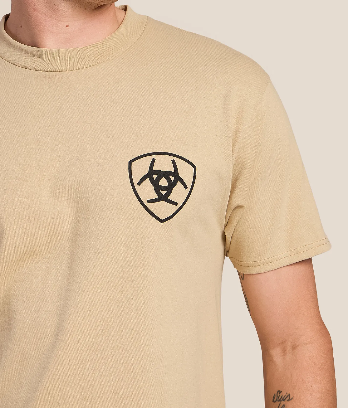 Tops|Graphic T-Shirts | Ariat Gritty Rider T-Shirt Sand