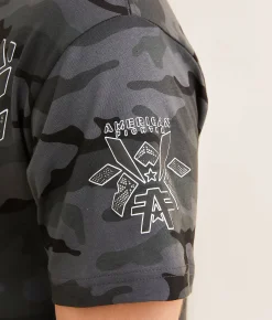 American Fighter Groverspring T-Shirt Black Camo