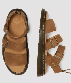 Dr. Martens Gryphon Leather Sandal Desert Brown Discount