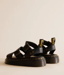 Dr. Martens Gryphon Quad Leather Sandal Black Discount