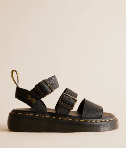 Dr. Martens Gryphon Quad Leather Sandal Black Discount