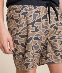Bottoms|Shorts | BURLEBO Guage Camo Athletic Stretch Short Gauge Camo