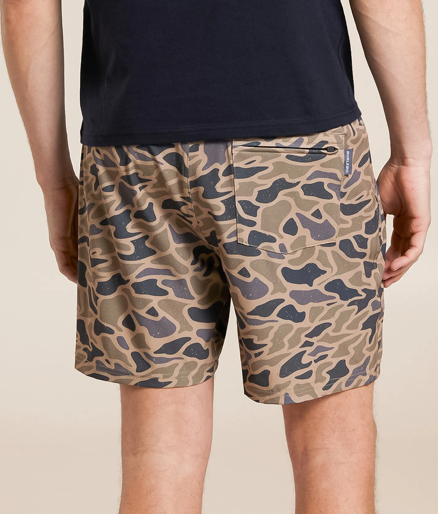 Bottoms|Shorts | BURLEBO Guage Camo Athletic Stretch Short Gauge Camo