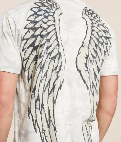 Tops|Graphic T-Shirts | Affliction Guardian Lion T-Shirt White Camo