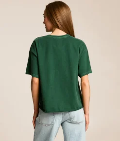PHILCOS Guinness Ireland Cropped T-Shirt Green Hot