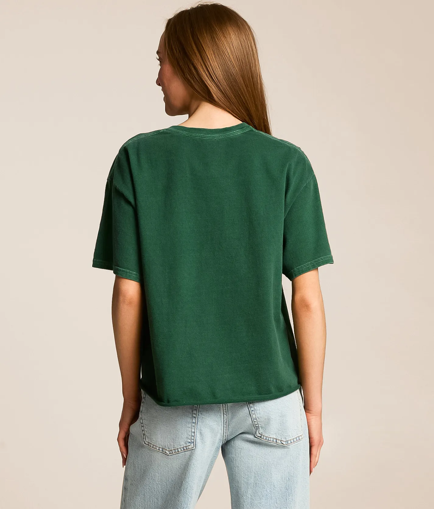 PHILCOS Guinness Ireland Cropped T-Shirt Green Hot