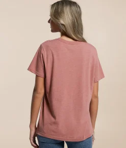 Wrangler® Guitar Girl T-Shirt Withered Rose Heather Sale