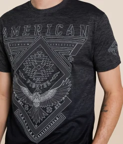 Tops|Graphic T-Shirts | American Fighter Gulf Crest T-Shirt Black Mass
