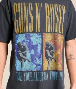 Tops | Goodie Two Sleeves Guns N' Roses Band T-Shirt Black