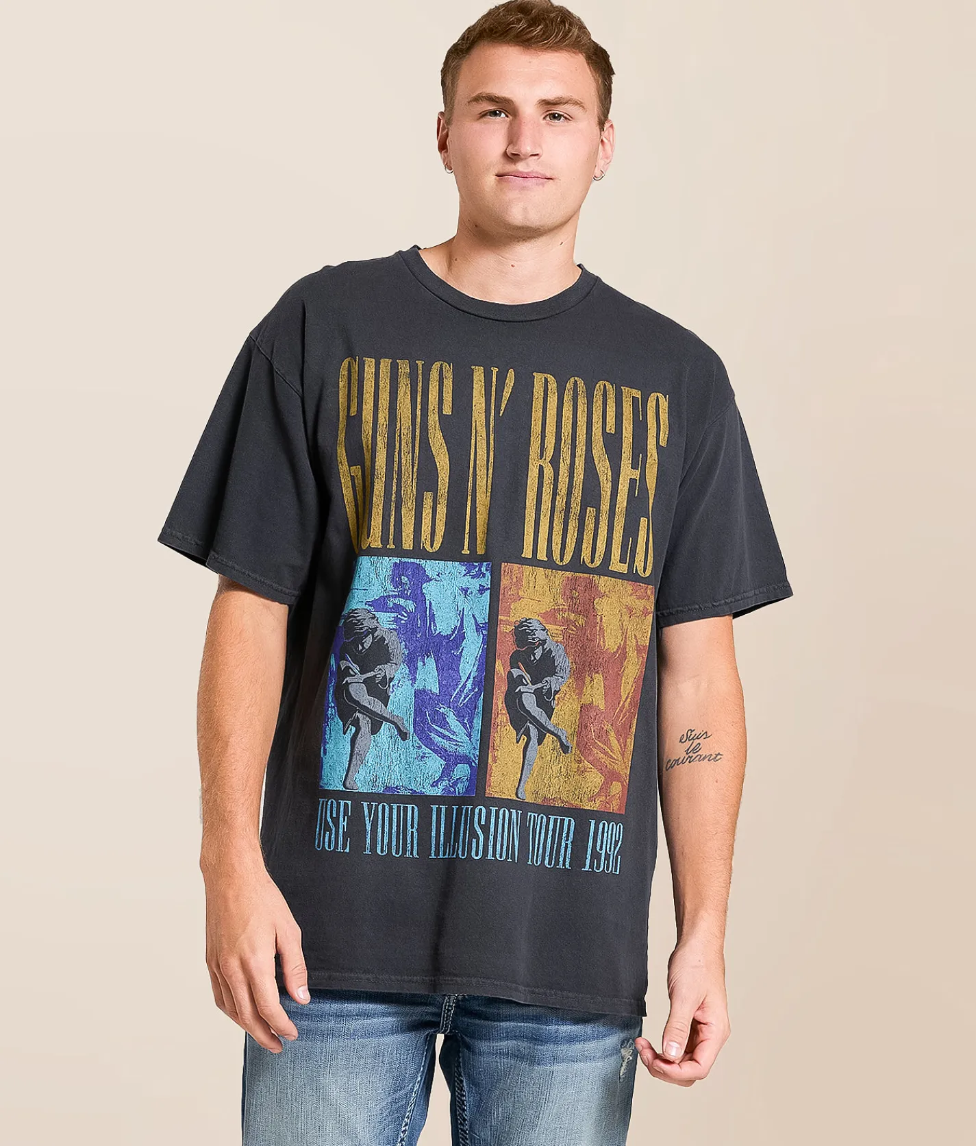 Tops | Goodie Two Sleeves Guns N' Roses Band T-Shirt Black