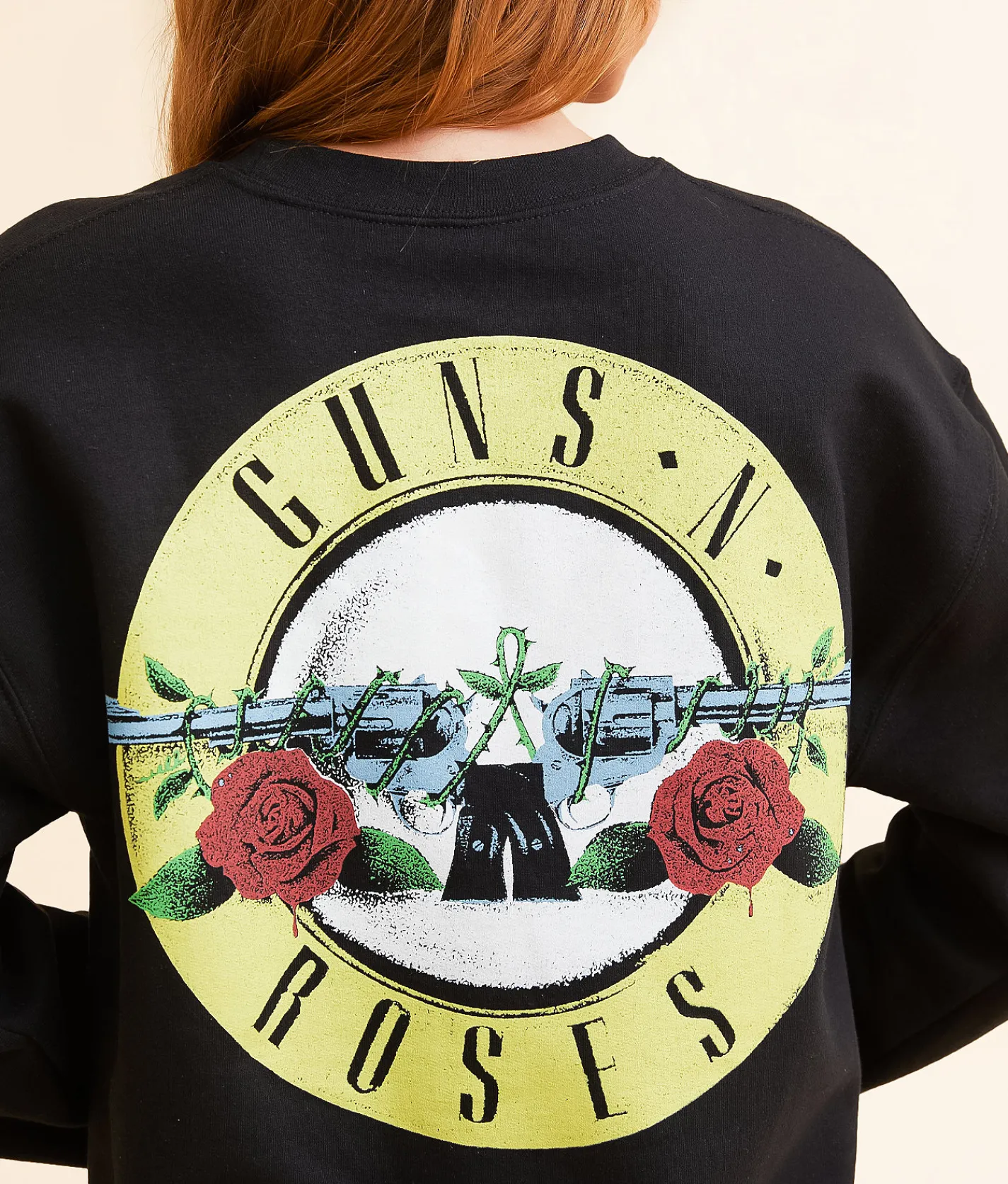 Tops | Bravado Guns N' Roses Oversized Band Pullover Black
