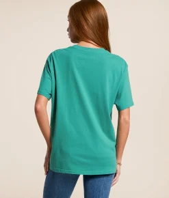 Life Clothing Guns N' Roses Oversized Band T-Shirt Blue Green Clearance