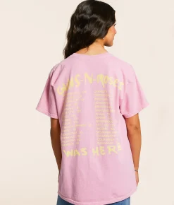 Bravado Guns N' Roses Oversized Band T-Shirt Pink Online