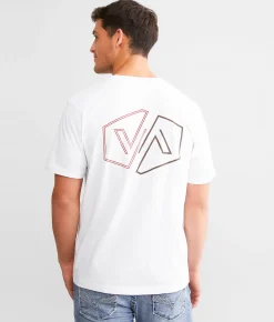 RVCA Half Pin Hex T-Shirt White Best
