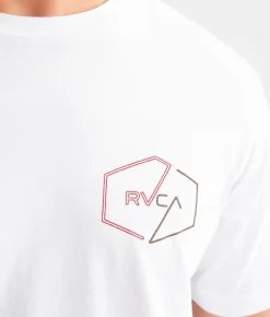 RVCA Half Pin Hex T-Shirt White Best