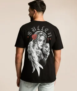 Tops|Graphic T-Shirts | Sullen Half Truths T-Shirt Jet Black