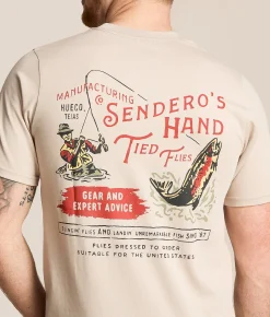 Tops|Graphic T-Shirts | Sendero Provisions Co. Hand Tied Flies T-Shirt Sand