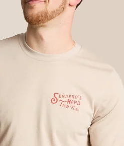 Tops|Graphic T-Shirts | Sendero Provisions Co. Hand Tied Flies T-Shirt Sand