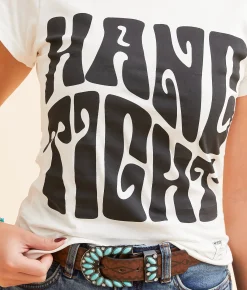Wrangler® x Lainey Wilson Hang Tight T-Shirt White Outlet