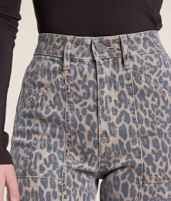 Jeans | HIDDEN Happi Flare Stretch Jean Cheetah