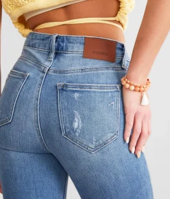 HIDDEN Happi Cropped Split Flare Stretch Jean Medium Sale