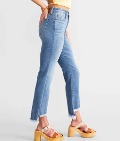 HIDDEN Happi Cropped Split Flare Stretch Jean Medium Sale