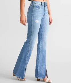 Jeans|Bottoms | HIDDEN Happi Split Flare Jean Medium Wash