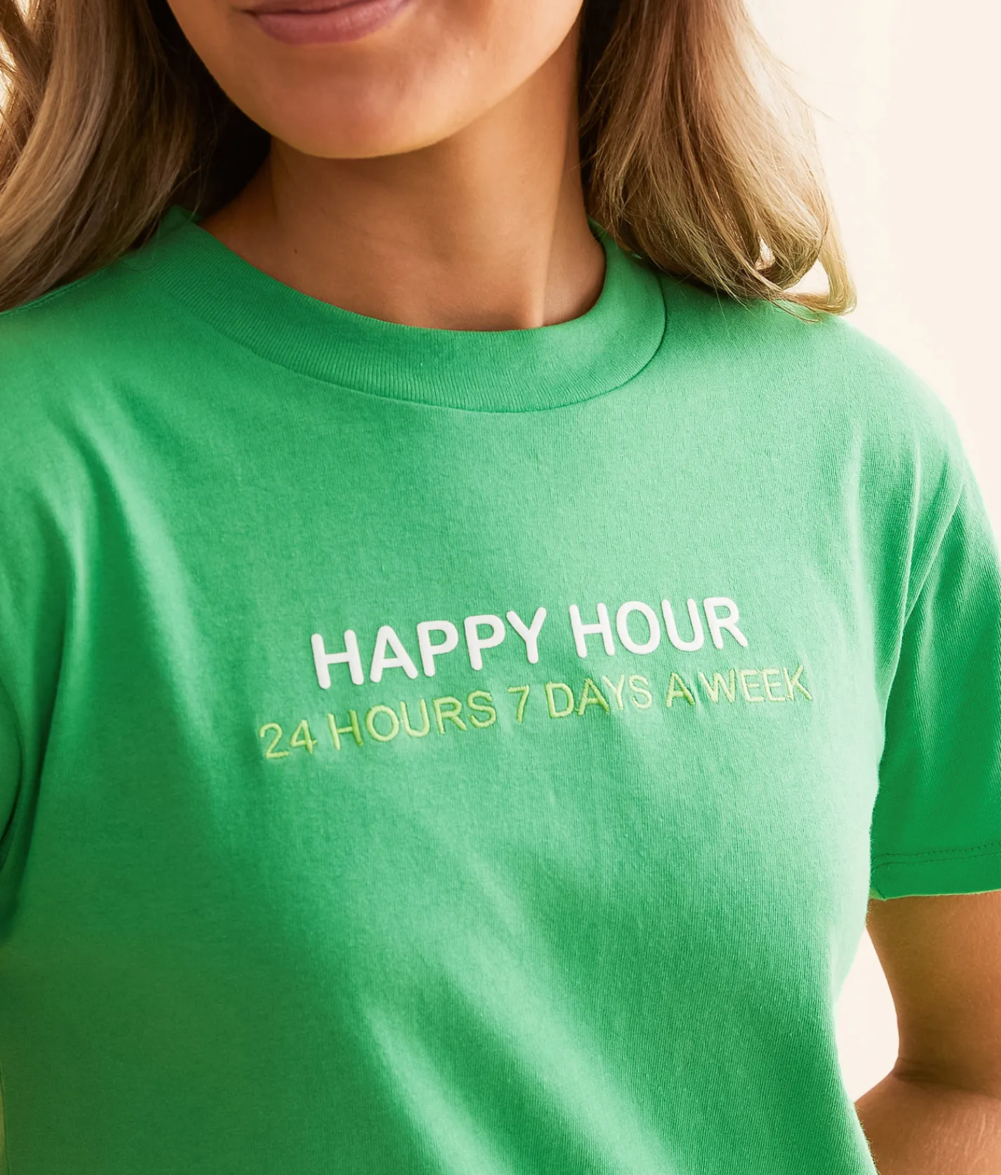Tops | Desert Dreamer Happy Hour Baby T-Shirt Kelly Green