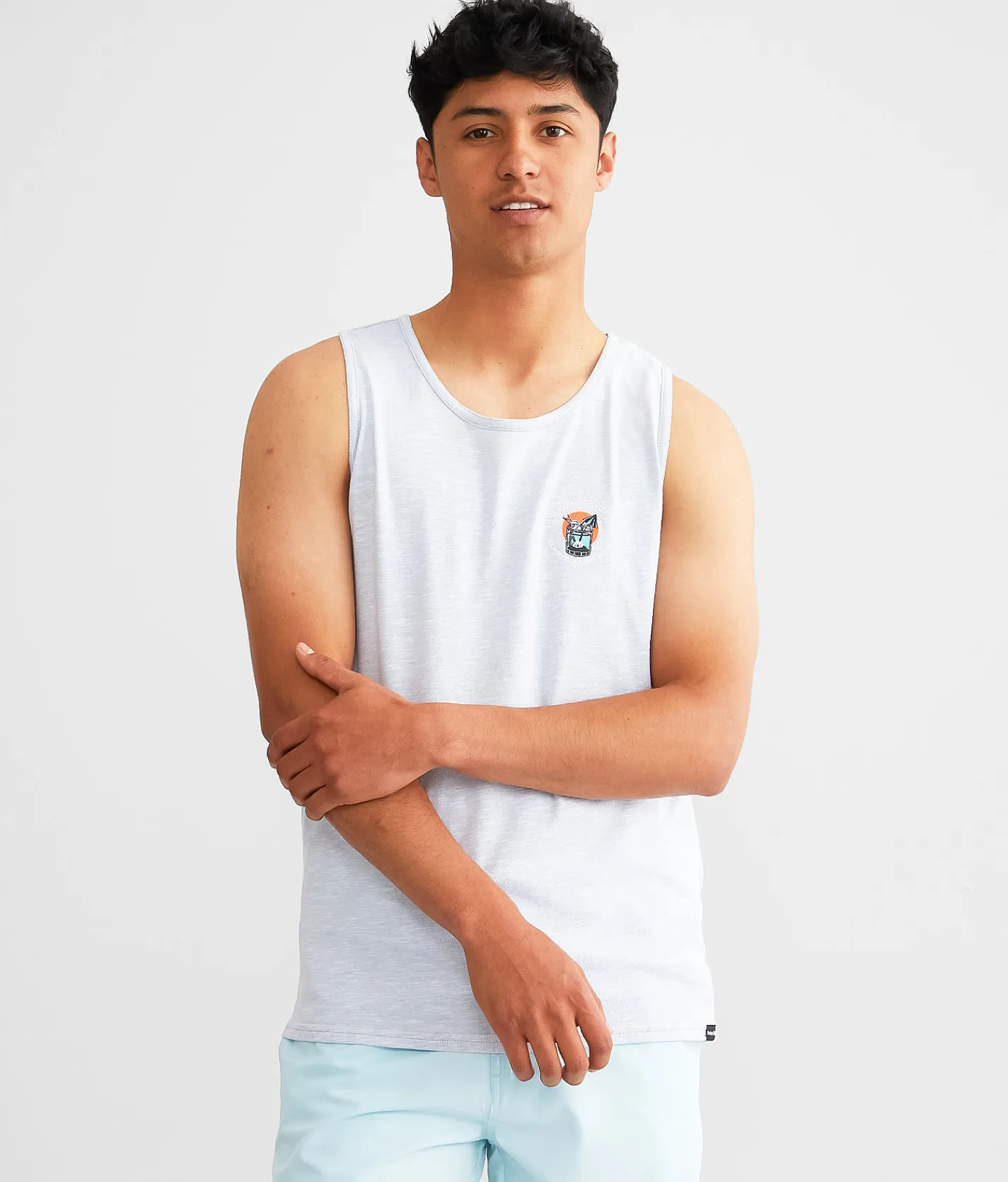 Activewear | Hurley Happy Hours Tank Top White Wolf Grey