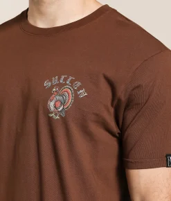 Sullen Happy Hunting T-Shirt Chocolate Fondant Outlet