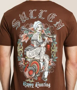 Sullen Happy Hunting T-Shirt Chocolate Fondant Outlet