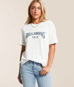 Billabong Happy Paths Tomboy T-Shirt Salt Crystal Sale