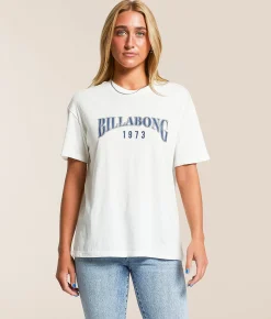 Billabong Happy Paths Tomboy T-Shirt Salt Crystal Sale